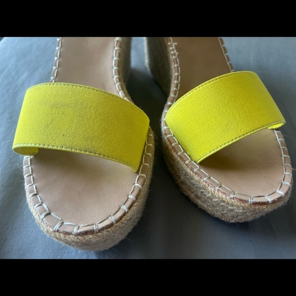 Tata Yellow Espadrille Wedge Sandals - Picture 6 of 6